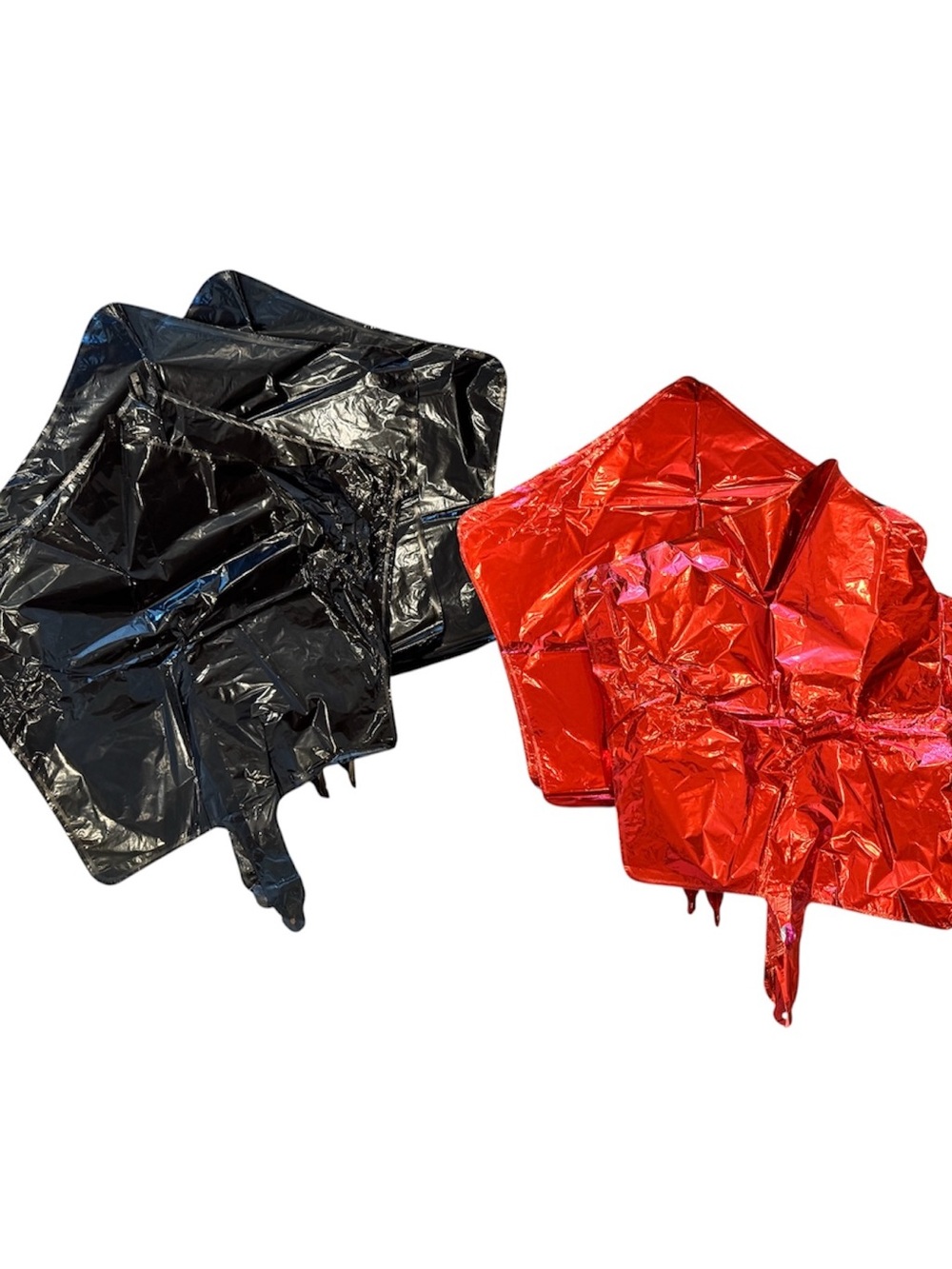 Set 7 Mylar Star Ballons Red Black Party Graduation Birthday Oscars